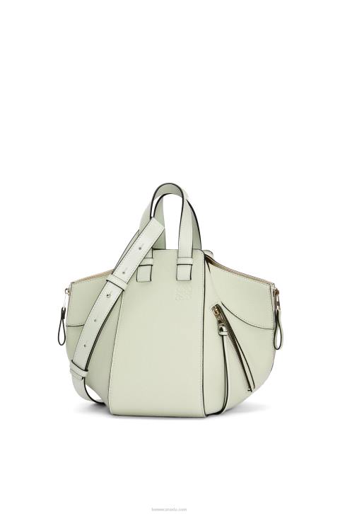 Loewe Small Hammock bag in soft grained calfskin 688V370 Women Light Celadon