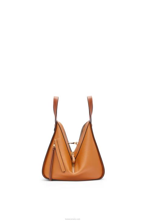 Loewe Small Hammock bag in soft grained calfskin 688V439 Women Light Caramel