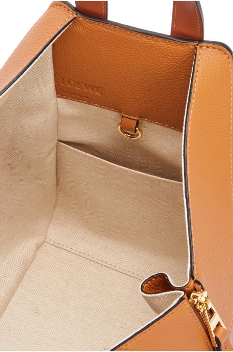 Loewe Small Hammock bag in soft grained calfskin 688V439 Women Light Caramel
