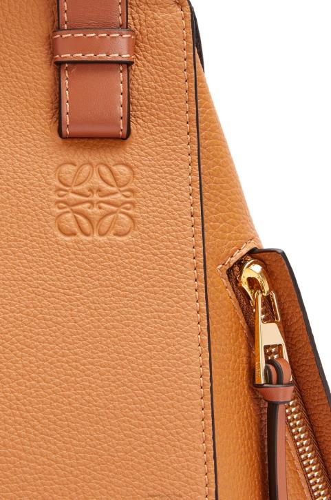 Loewe Small Hammock bag in soft grained calfskin 688V439 Women Light Caramel