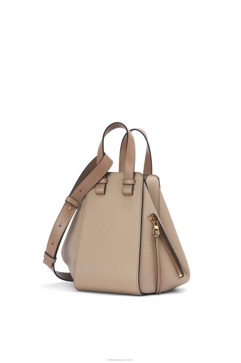 Loewe Small Hammock bag in soft grained calfskin 688V477 Women Sand