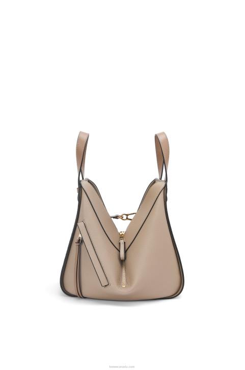 Loewe Small Hammock bag in soft grained calfskin 688V477 Women Sand