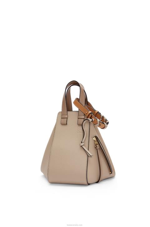 Loewe Small Hammock bag in soft grained calfskin 688V477 Women Sand