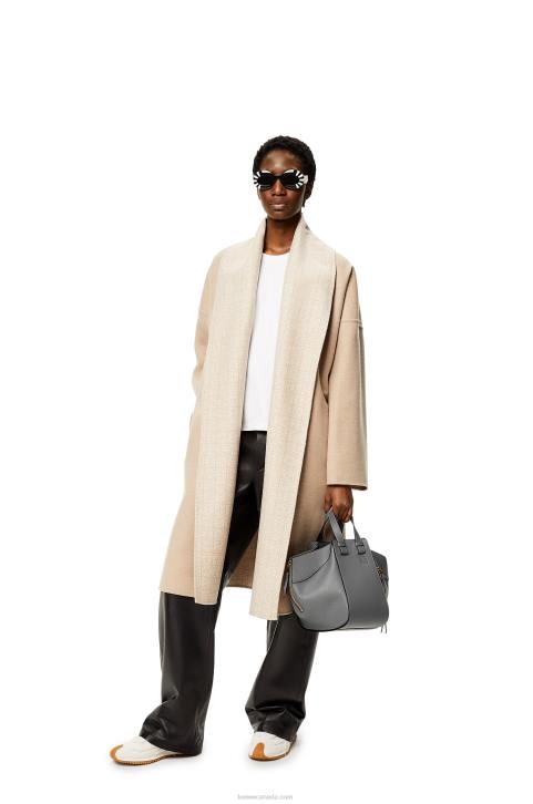 Loewe Small Hammock bag in soft grained calfskin 688V502 Women Asphalt Grey