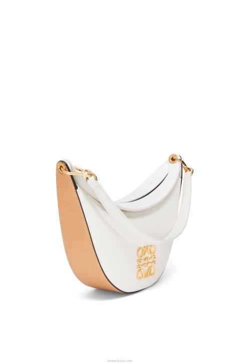 Loewe Small Luna bag in satin calfskin 688V449 Women Soft White/Natural