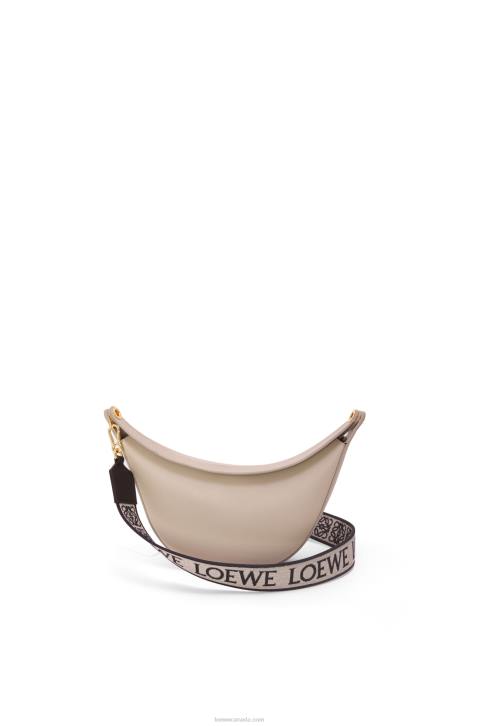 Loewe Small Luna bag in satin calfskin and jacquard 688V475 Women Light Oat