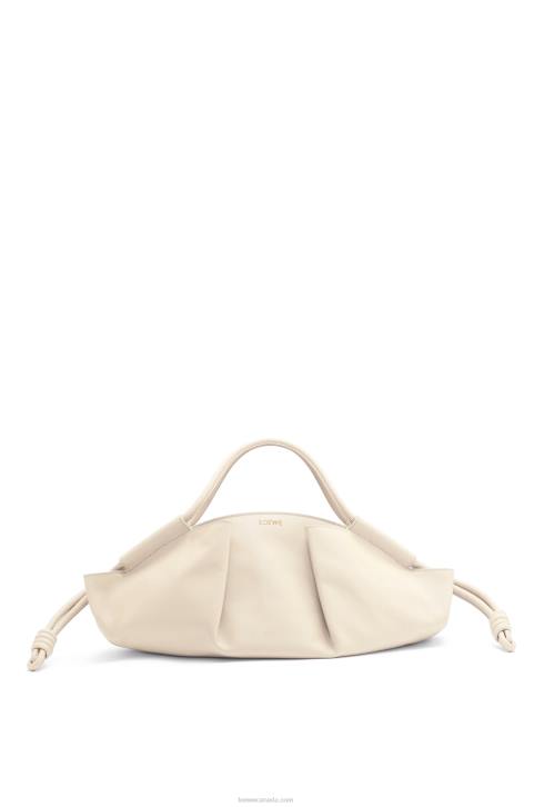 Loewe Paseo bag in shiny nappa calfskin 688V346 Women Angora