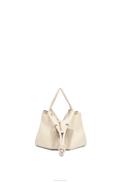 Loewe Paseo bag in shiny nappa calfskin 688V346 Women Angora