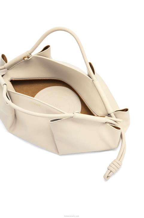 Loewe Paseo bag in shiny nappa calfskin 688V346 Women Angora