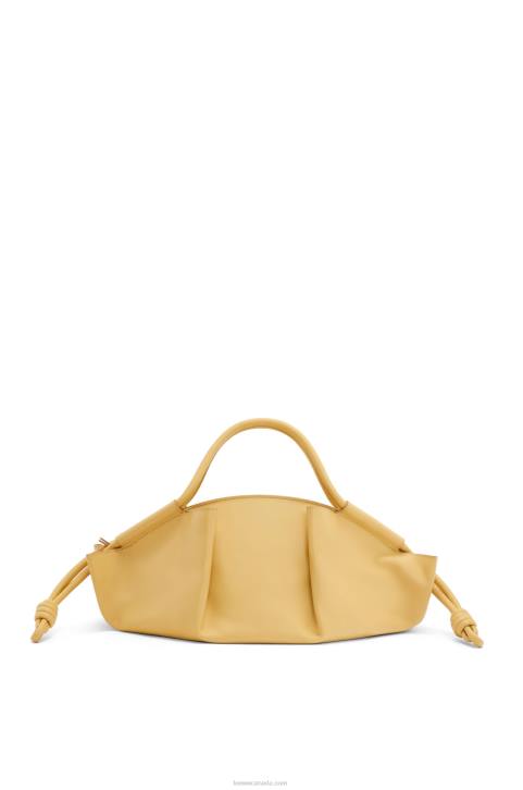 Loewe Paseo bag in shiny nappa calfskin 688V352 Women Dark Butter