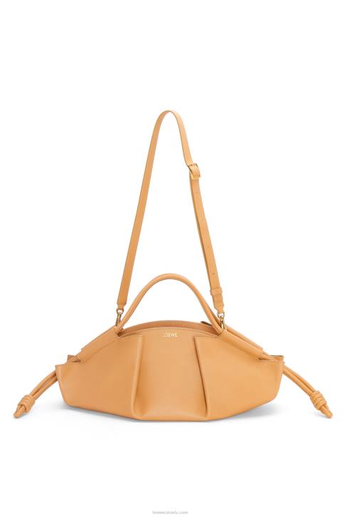 Loewe Paseo bag in shiny nappa calfskin 688V417 Women Warm Desert