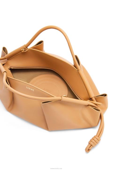 Loewe Paseo bag in shiny nappa calfskin 688V417 Women Warm Desert