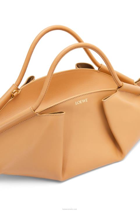 Loewe Paseo bag in shiny nappa calfskin 688V417 Women Warm Desert