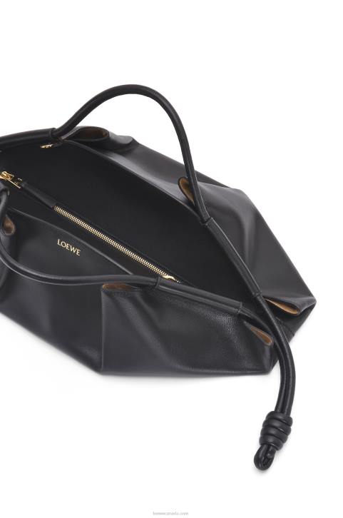 Loewe Paseo bag in shiny nappa calfskin 688V538 Women Black
