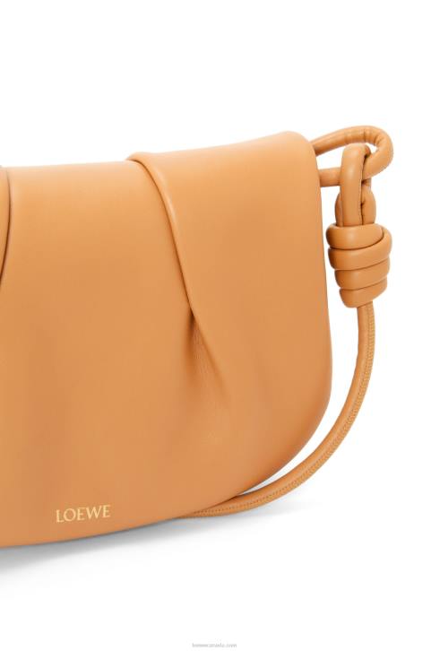 Loewe Paseo satchel in shiny nappa calfskin 688V334 Women Warm Desert