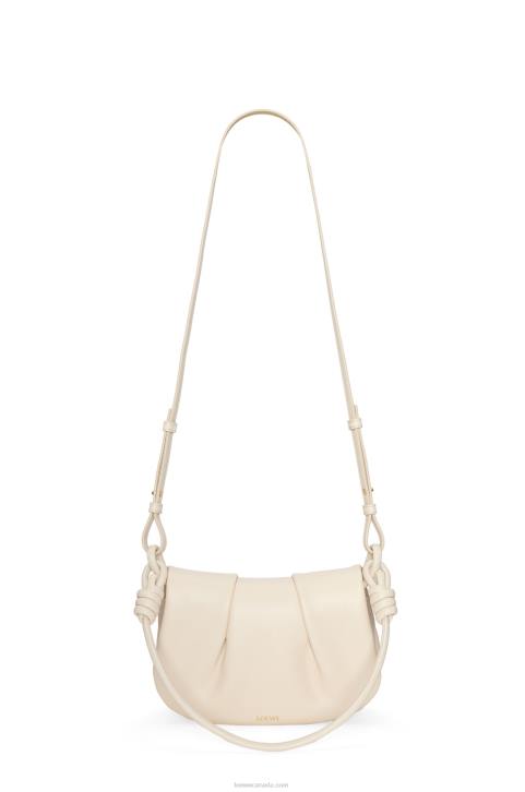 Loewe Paseo satchel in shiny nappa calfskin 688V336 Women Angora