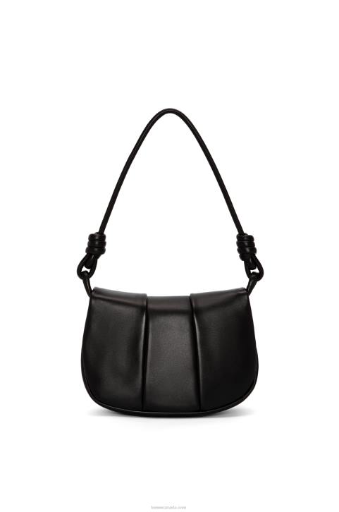 Loewe Paseo satchel in shiny nappa calfskin 688V337 Women Black