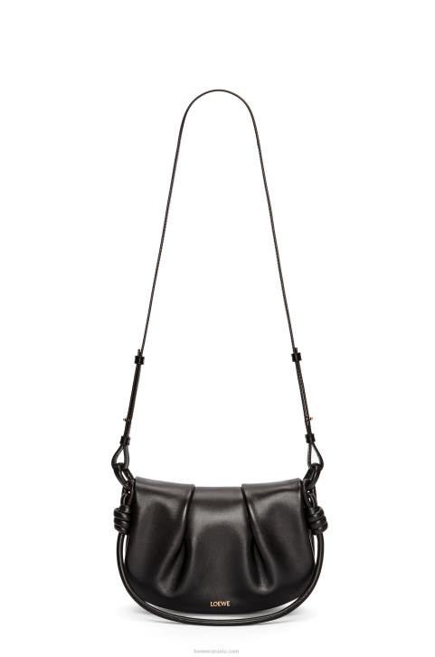 Loewe Paseo satchel in shiny nappa calfskin 688V337 Women Black