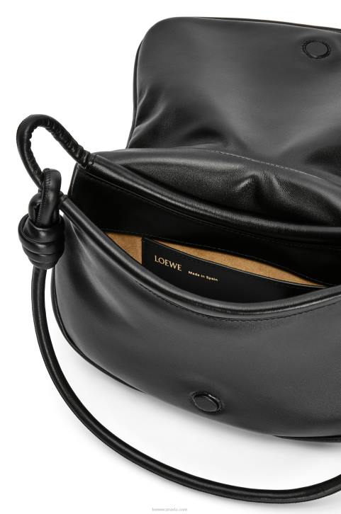 Loewe Paseo satchel in shiny nappa calfskin 688V337 Women Black