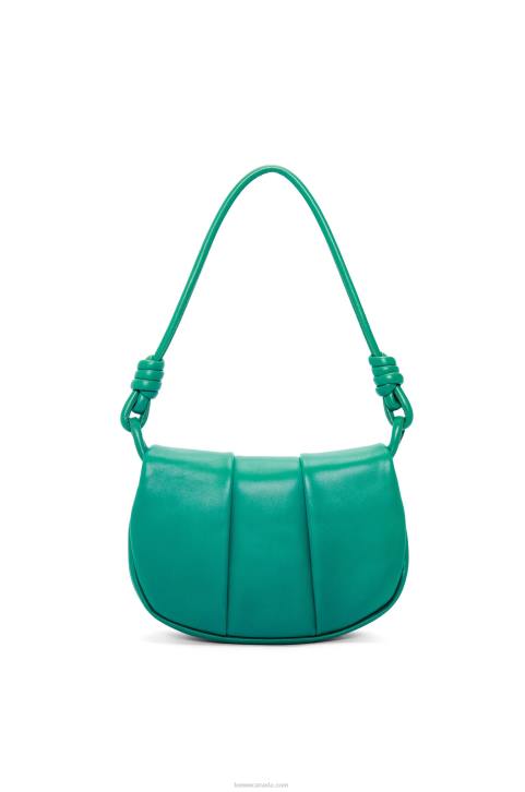 Loewe Paseo satchel in shiny nappa calfskin 688V338 Women Emerald Green