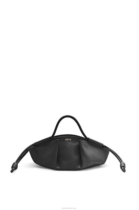 Loewe Small Paseo bag in shiny nappa calfskin 688V347 Women Black