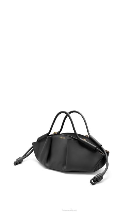 Loewe Small Paseo bag in shiny nappa calfskin 688V347 Women Black