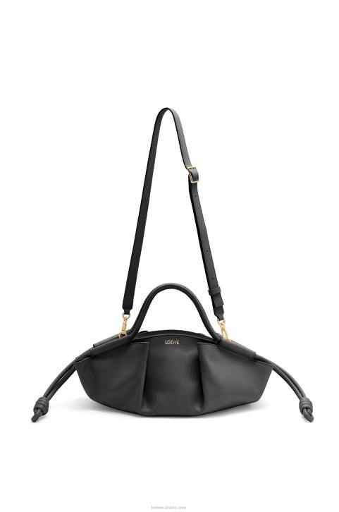 Loewe Small Paseo bag in shiny nappa calfskin 688V347 Women Black
