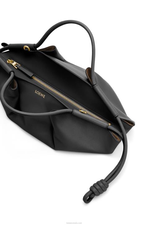 Loewe Small Paseo bag in shiny nappa calfskin 688V347 Women Black