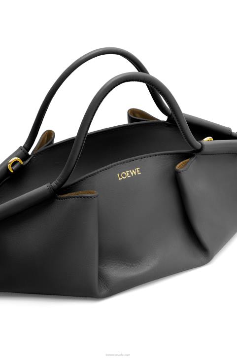 Loewe Small Paseo bag in shiny nappa calfskin 688V347 Women Black