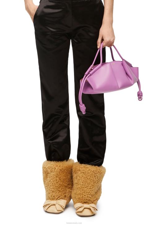 Loewe Small Paseo bag in shiny nappa calfskin 688V348 Women Rockrose