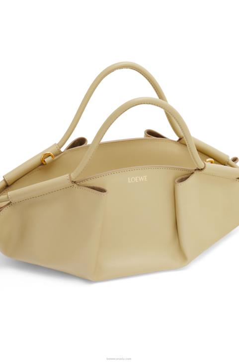 Loewe Small Paseo bag in shiny nappa calfskin 688V350 Women Clay Green