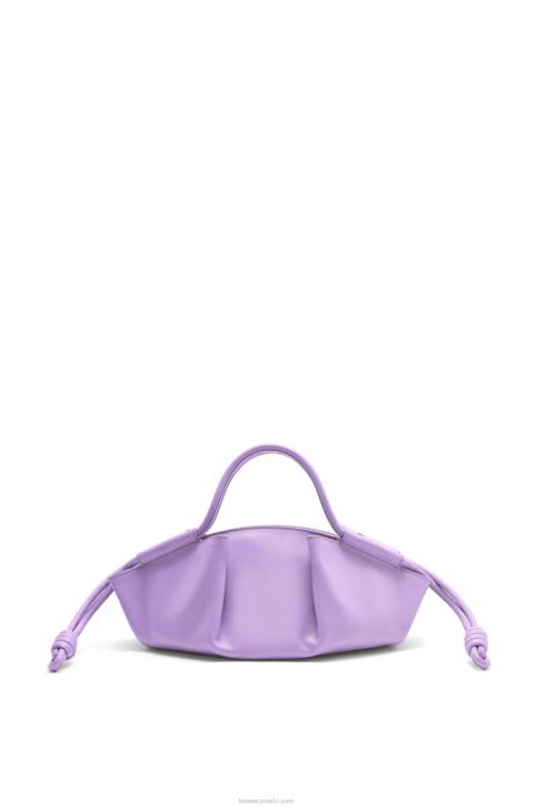 Loewe Small Paseo bag in shiny nappa calfskin 688V354 Women Light Mauve