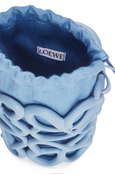 Loewe Anagram inflated pocket in light foam rubber 688V576 Women Dusty Blue