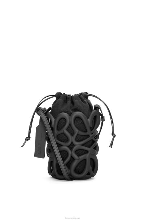 Loewe Anagram inflated pocket in light foam rubber 688V578 Women Black