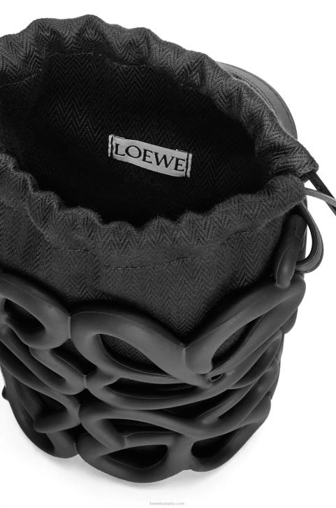Loewe Anagram inflated pocket in light foam rubber 688V578 Women Black