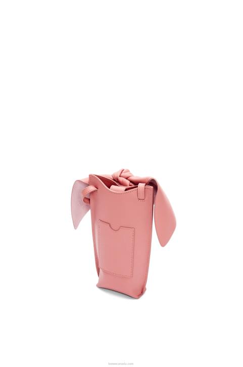 Loewe Bunny pocket in classic calfskin 688V621 Women Peach Bloom