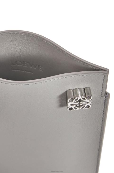 Loewe Dice pocket in classic calfskin 688V572 Women Pearl Grey