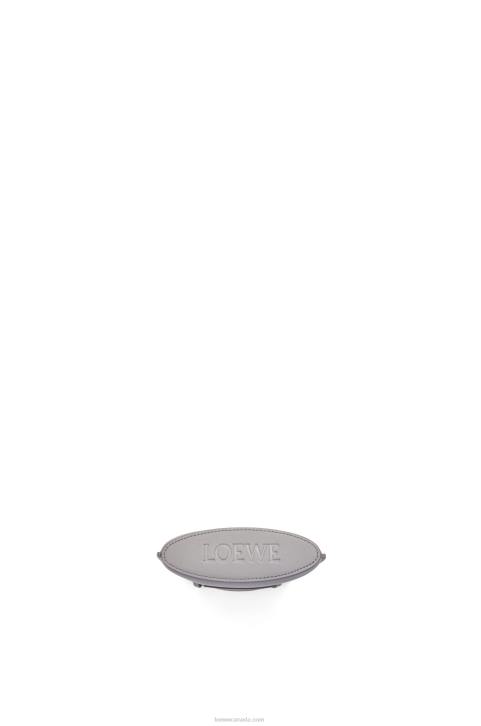 Loewe Dice pocket in classic calfskin 688V572 Women Pearl Grey