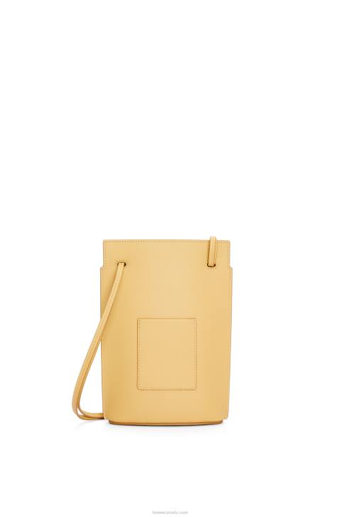 Loewe Dice pocket in classic calfskin 688V574 Women Dark Butter