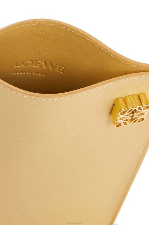 Loewe Dice pocket in classic calfskin 688V574 Women Dark Butter