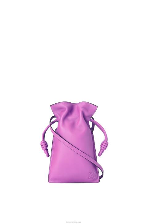 Loewe Flamenco Pocket in nappa calfskin 688V295 Women Bright Purple