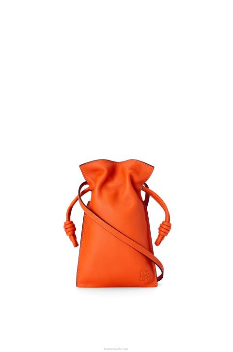Loewe Flamenco Pocket in nappa calfskin 688V599 Women Orange