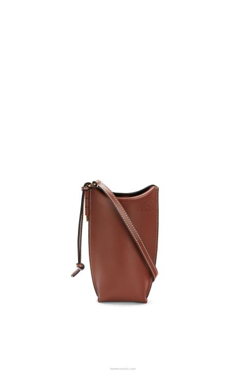 Loewe Gate Pocket in soft calfskin 688V606 Women Rust