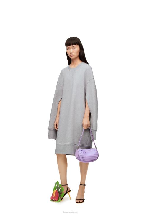 Loewe Bracelet Pouch in pleated nappa 688V376 Women Light Mauve