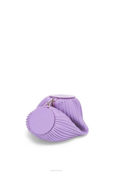Loewe Bracelet Pouch in pleated nappa 688V376 Women Light Mauve