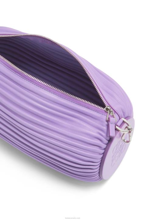 Loewe Bracelet Pouch in pleated nappa 688V376 Women Light Mauve
