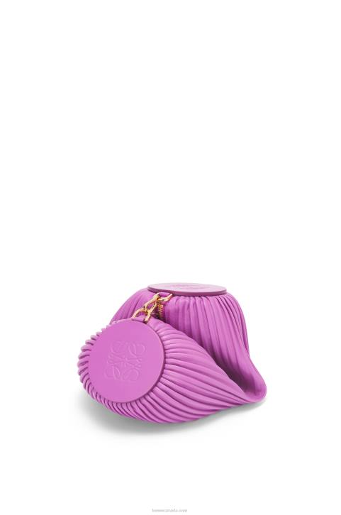Loewe Bracelet pouch in nappa calfskin 688V598 Women Bright Purple
