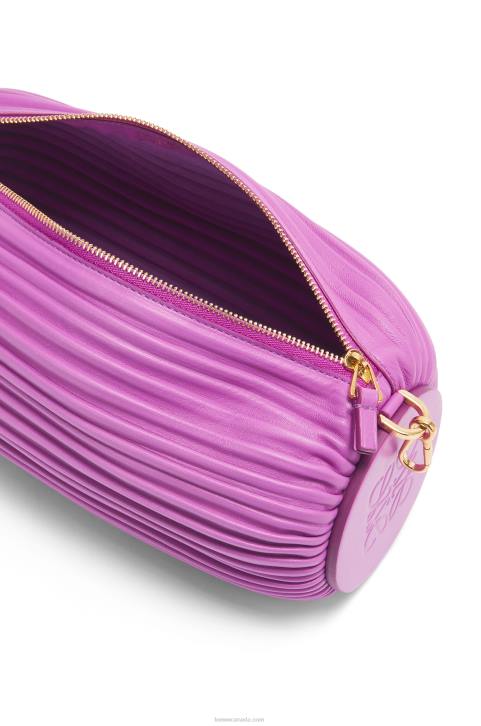 Loewe Bracelet pouch in nappa calfskin 688V598 Women Bright Purple