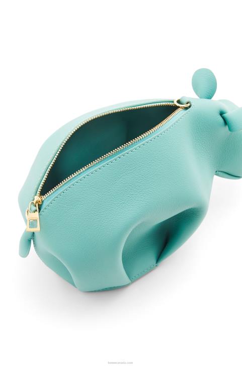 Loewe Hippo bag in classic calfskin 688V392 Women Fresh Mint