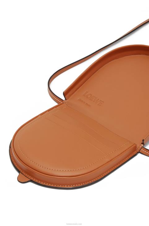 Loewe Small Heel pouch in soft calfskin 688V303 Women Tan
